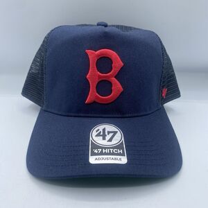 Boston Red Sox 47 Hitch Trucker Hat Mens OSFA Snapback MLB Baseball Blue NWOT